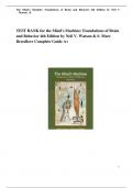 TEST BANK for The Mind's Machine&colon; Foundations of Brain and Behavior 5th Edition by Neil Watson & S&period; Marc Breedlove Complete Chapters 1-15 With Expert Verified Q&As&vert; A&plus; PASS