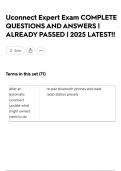 Uconnect Expert Exam COMPLETE QUESTIONS AND ANSWERS &vert; ALREADY PASSED &vert; 2025 LATEST&excl;&excl;