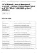 IOP2605-Human Capacity Development SEMESTER 1 & 2 exam  COMPREHENSIVE QUESTIONS AND VERIFIED ANSWERS &lpar;2025&rpar; ALREADY GRADED A&plus;