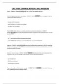 FMC FINAL EXAM QUESTIONS AND ANSWERS