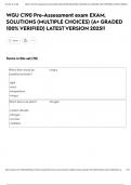 WGU C190 Pre-Assessment exam EXAM&comma; SOLUTIONS &lpar;MULTIPLE CHOICES&rpar; &lpar;A&plus; GRADED 100&percnt; VERIFIED&rpar; LATEST VERSION 2025&excl;&excl;