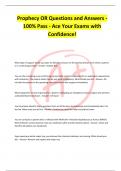 Prophecy OR Questions and Answers - 100&percnt; Pass - Ace Your Exams with Confidence&excl;