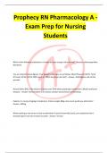 Prophecy RN Pharmacology A - Exam Prep for Nursing Students