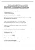 L&M FINAL EXAM QUESTIONS AND ANSWERS