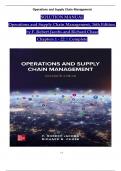 Solution Manual For Operations and Supply Chain Management&comma; 16th Edition by F&period; Robert Jacobs and Richard Chase&comma; Verified Chapters 1 - 22&comma; Complete Newest Version