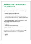 NSG 3500 Exam 3 questions with correct answers