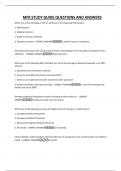 MFR STUDY GUIDE QUESTIONS AND ANSWERS