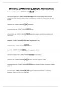 MFR FINAL EXAM STUDY QUESTIONS AND ANSWERS