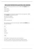 MFR EXAM PREPARATION QUESTIONS AND ANSWERS