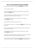 HUC CH 16 QUIZ QUESTIONS EXAM AND ANSWERS