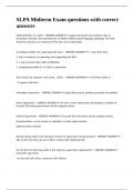 SLPA Midterm Exam questions with correct answers