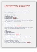 FA DAVIS &lpar;CHAP 23&comma; 24&comma; 25&comma; 26&rpar; Exam Study Guide  Questions And Answers Verified 100&percnt; Correct 