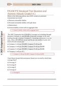 EXAM FX Simulated Test Question and  Answers Already Graded A s