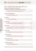 IAB - Digital Media Sale Questions and  Answers Already Graded A 