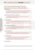 IAB  Digital Media Buying & Planning  Questions and Answers Already Graded A 