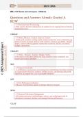 ISBA 510 Terms and Acronyms - Midterm  Questions and Answers Already Graded A 