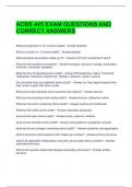 ACBS 445 EXAM QUESTIONS AND CORRECT ANSWERS 