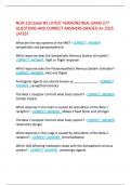 NUR-210 Exam &num;2 LATEST VERSIONS REAL EXAM 277  QUESTIONS AND CORRECT ANSWERS GRADED A&plus; 2025  LATEST