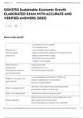 GGH3702 Sustainable Economic Growth exam ELABORATED EXAM WITH ACCURATE AND VERIFIED ANSWERS &lpar;2025&rpar;