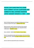 SOCRA CCRP EXAM PRACTICE EXAM WITH CORRECT ACTUAL QUESTIONS AND CORRECTLY WELL DEFINED ANSWERS LATEST ALREADY GRADED A&plus; 2025 &ndash; 2026