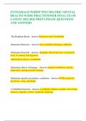 FITZGERALD PMHNP PSYCHIATRIC-MENTAL HEALTH NURSE PRACTITIONER FINAL EXAM LATEST 2025-2026 PREP UPDATE QUESTIONS AND ANSWERS