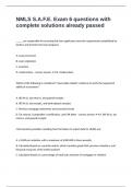 NMLS S&period;A&period;F&period;E&period; Exam 6 questions with complete solutions already passed