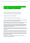 ACBS 160 EXAM QUESTIONS WITH 100&percnt; CORRECT ANSWERS 