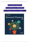 Garman&sol;Fox's Personal Finance&comma; 14th Edition Solution and Answer Guide&comma; 2025&sol;2026 Complete Chapters 1 - 17&comma; Verified Latest Version