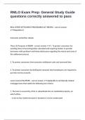 RMLO Exam Prep&colon; General Study Guide questions correctly answered to pass