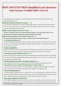 HESI ADN EXIT HESI Simplified Exam Questions   And Answers Verified 100&percnt; Correct 