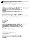 Med Surg Renal and Reproductive ATI Questions
