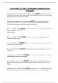TEXAS STR CERTIFICATION EXAM QUESTIONS AND ANSWERS