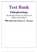 PATHOPHYSIOLOGY THE BIOLOGIC BASIS FOR DISEASE IN ADULTS AND CHILDREN 9TH EDITION KATHRYN L&period; MCCANCE&comma; SUE E&period; HUETHER&vert;&vert;NEWEST EDITON &lpar;2025&rpar;