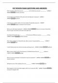 RVT REVIEW EXAM QUESTIONS AND ANSWERS