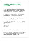 FSC TEST QUESTIONS WITH ANSWERS&period;