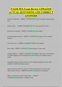 NASM PES Exam Review UPDATED  ACTUAL QUESTIONS AND CORRECT  ANSWERS