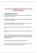 HOTTEL EFDA COMBINED QUESTIONS WITH 100&percnt; VERIFIED ANSWERS&excl;&excl;