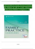 2025&sol;2026 TEST BANK FOR TEST iiBANKS iiFor iiFamily iiPractice iiGuidelines  ii6th i iEdition i iby i iJill i iC&period; i iCash&semi; i iCheryl i iA&period;  i iGlass&semi; iiJenny iiMullen&vert;&vert;Chapters ii1 ii- ii23