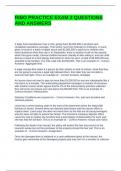 RIBO PRACTICE EXAM 2 QUESTIONS AND ANSWERS