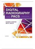 TEST BANK FOR DIGITAL RADIOGRAPHY AND PACS&comma; 3RD EDITION BY CARTER CHAPTER 1-9 QUESTIONS WITH ANSWERS 