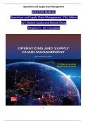 SOLUTION MANUAL Operations and Supply Chain Management&comma; 17th Edition  by F&period; Robert Jacobs and Richard Chase Chapters 1 - 22 &vert; Complete