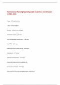 Permanency Planning Specialty exam Questions and Answers &vert; 2025&ndash;2026