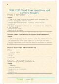 SPMA 2P06 Final Exam Questions and  Correct Answers