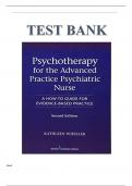 WHEELER TEST BANK FOR PSYCHOTHERAPY FOR THE ADVANCED PRACTICE PSYCHIATRIC NURSE&comma; SECOND EDITION&colon; A HOW-TO GUIDE FOR EVIDENCE- BASED PRACTICE 2ND EDITION