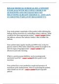 RELIAS MEDICAL SURGICAL RN A NEWEST EXAM 2025 WITH MULTIPLE CHOICE OF QUESTIONS AND DETAILED SOLVED SOLUTIONS ALREADY GRADED A&plus; AND 100&percnt; GUARANTEE PASS &lpar;JUST RELEASED&excl;&excl;&excl;&excl;&excl;&rpar;