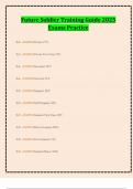 Future Soldier Training Guide 2025 Exams Practice
