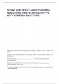 CPSGT AND RPSGT EXAM PRACTICE QUESTIONS &lpar;POLYSOMNOGRAPHY&rpar; 