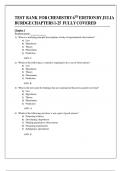 Test Bank For Chemistry 6th Edition By Julia Burdge&vert; Chapter 1-25 Fully covered &vert; Latest