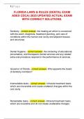 Florida Laws and Rules Dental Hygiene Board Exam &lpar;ADEX&sol;CDCA 2025&rpar; &ndash; Complete Q&A Guide with Verified Legal Standards