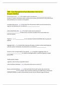C810 - Data Management Exam&vert;Questions And Correct Answers&vert;Verified